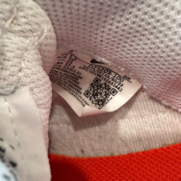 Nike Women's Court Legacy Lift White and Orange Leopard Platform Sneakers size 8 - Picture 13 of 14